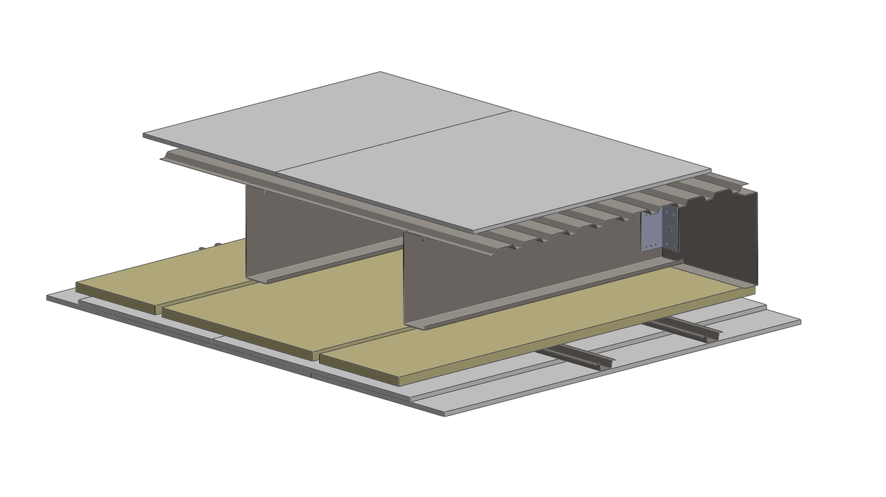 Etagedæk med TZ 20 og gulvgips