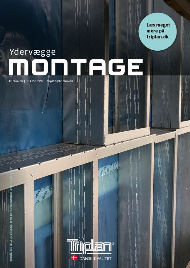 Montagevejledning lette ydervægge | Triplan