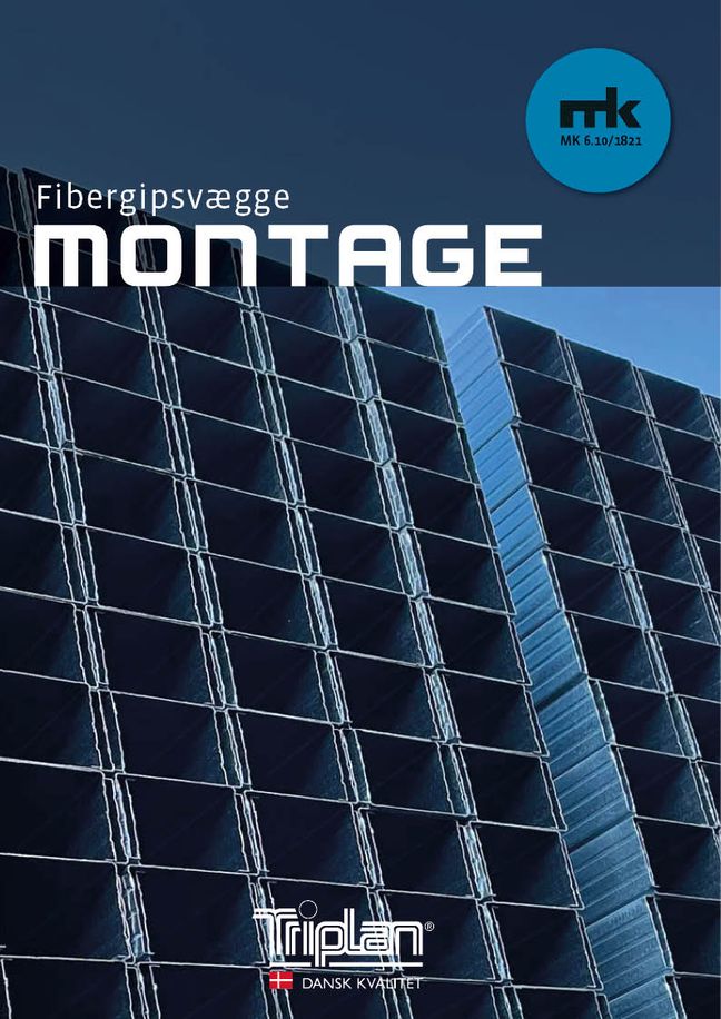 Montagevejledning fibergipsvægge | Triplan