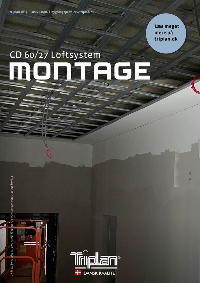 Montagevejledning CD 60/27 Loftsystem | Triplan